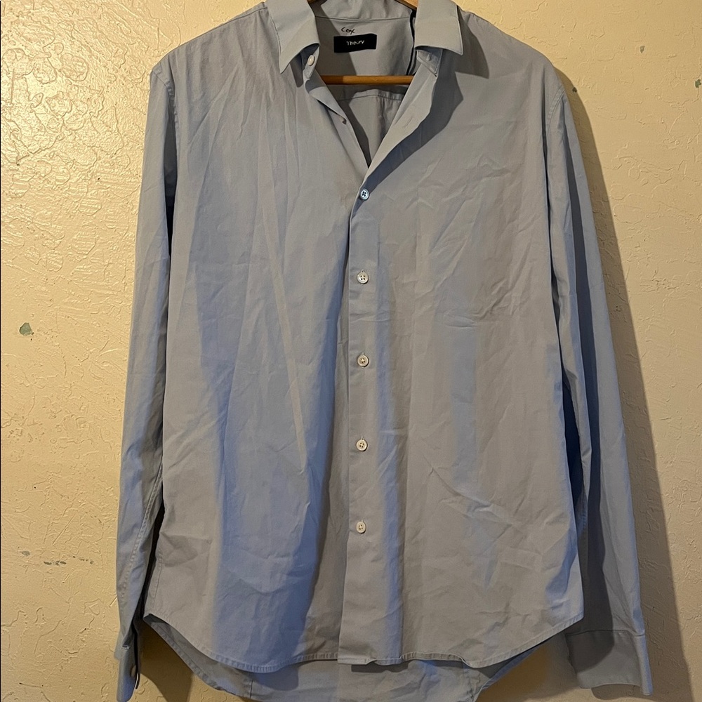 Theory Light Blue Button Down Shirt